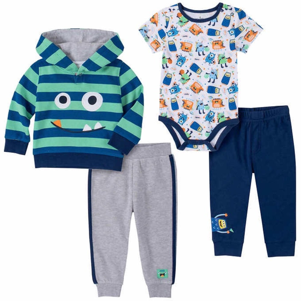 Kids Headquarters Infant 4-piece Set, Monster